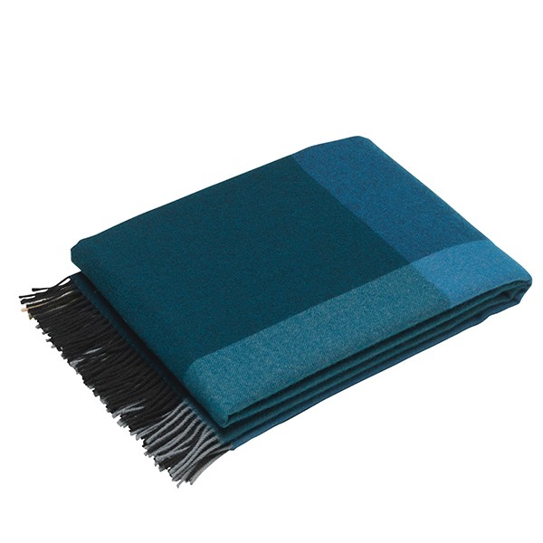 VITRA Colour Block 담요 블랭킷 블랙 - 블루 Vitra Colour Block blanket  black - blue 11730