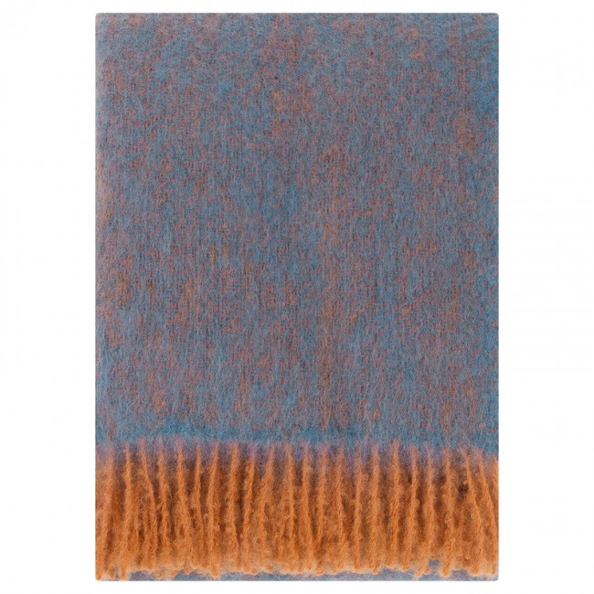 Lapuan Kankurit Revontuli mohair 담요 블랭킷 rust - denim 블루 LT100875