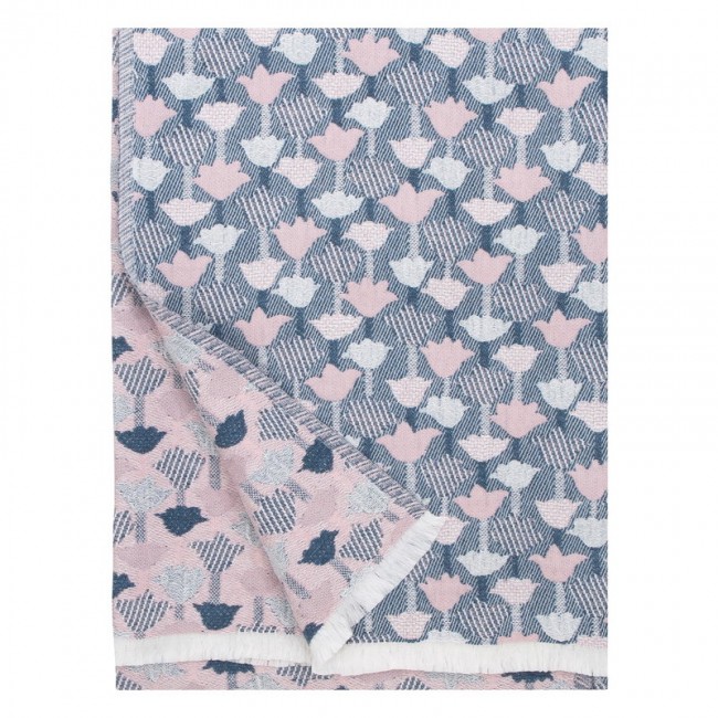 Lapuan Kankurit Tulppaani 담요 블랭킷 130 x 240 cm 로즈 - 블루 LT30832