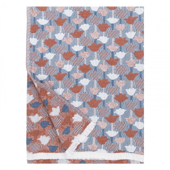 Lapuan Kankurit Tulppaani 담요 블랭킷 130 x 240 cm cinnamon - 블루 LT30872