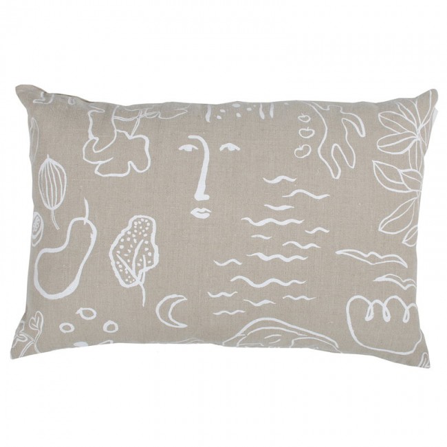 Saana ja Olli Onnenmaa 쿠션 커버 40 x 60 cm beige - 화이트 SOHMP9-31-BG-WH