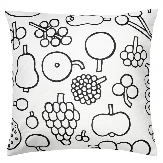 IITTALA 이딸라 OTC Frutta 쿠션 커버 47 x cm 블랙 - 화이트 II1062515