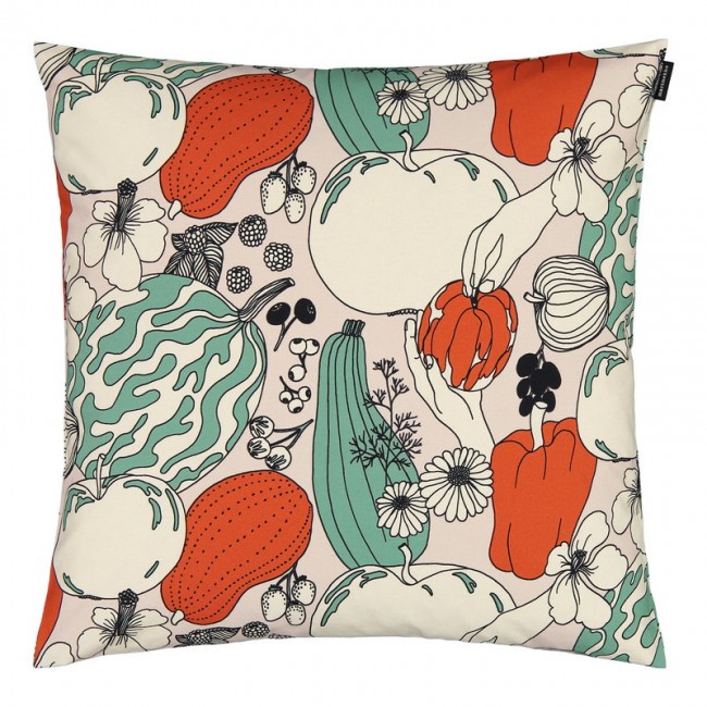 MARIMEKKO 마리메꼬 Vihannesmaa 쿠션 커버 50 x cm 코튼 - red 그린 MA070829-836