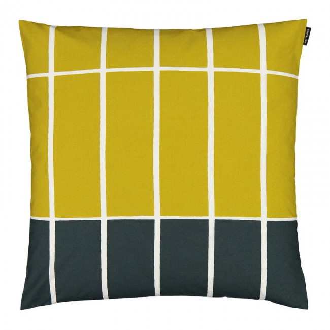 MARIMEKKO 마리메꼬 Tiiliskivi 쿠션 커버 50 x cm 다크그린 - beige lime MA070814-686