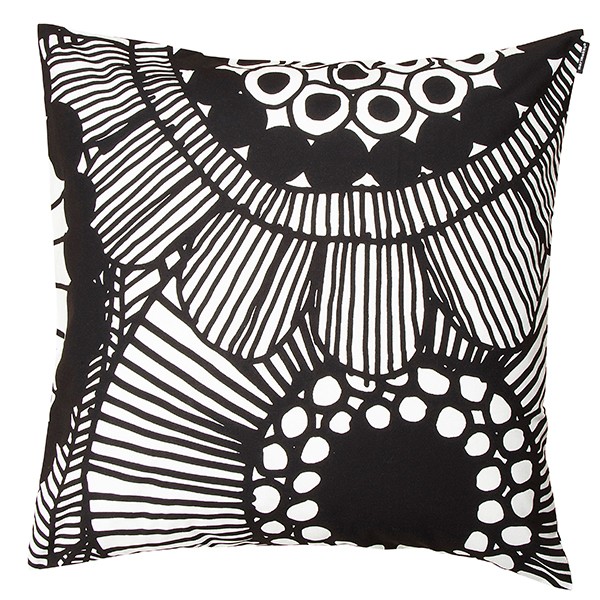 MARIMEKKO 마리메꼬 Siirtolapuutarha 쿠션 커버 블랙 - 화이트 MA067796-190