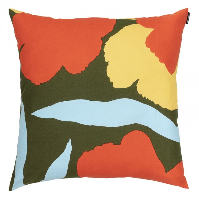 MARIMEKKO 마리메꼬 Malvikki 쿠션 커버 45 x cm d. 그린 - 오렌지 엘로우 MA071488-620