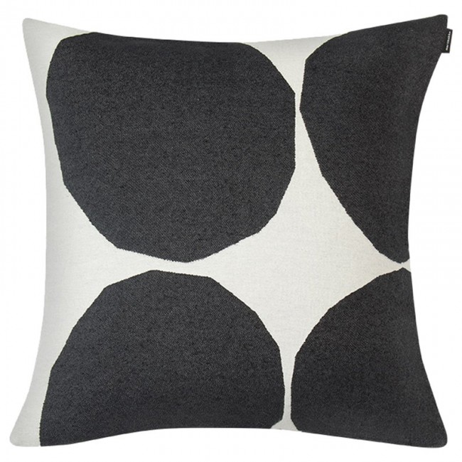 MARIMEKKO 마리메꼬 Kivet 쿠션 커버 50 x cm 오프 화이트 - 블랙 MA69768-190