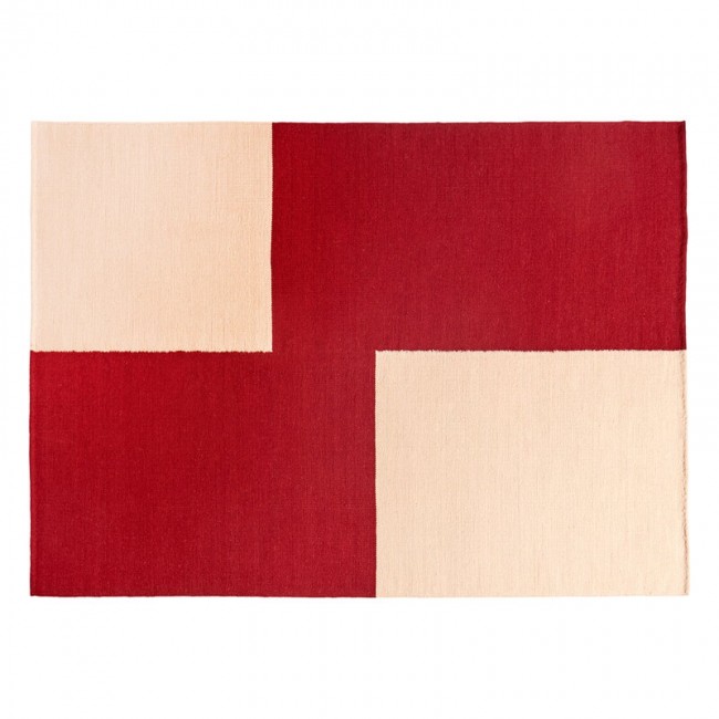 HAY 헤이 Ethan Cook Flat Works 러그 170 x 240 cm Red offset HA541394