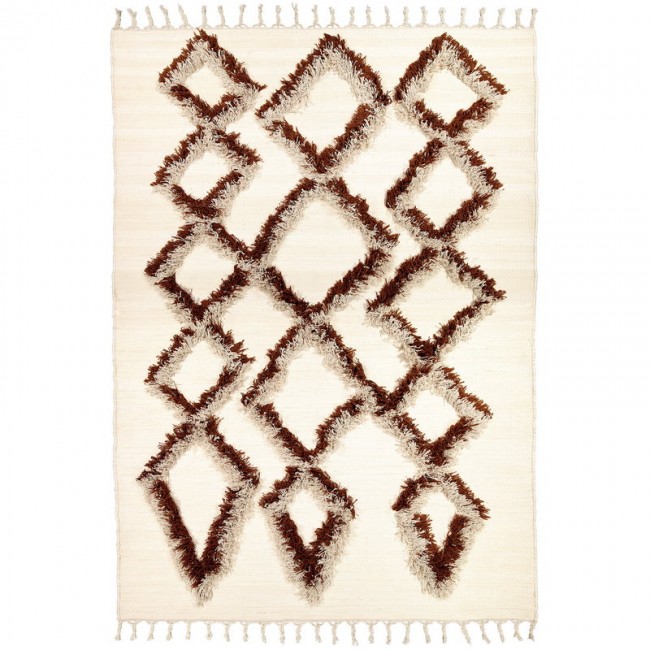 Finarte Tie 러그 200 x 300 cm brown FA471-BR200