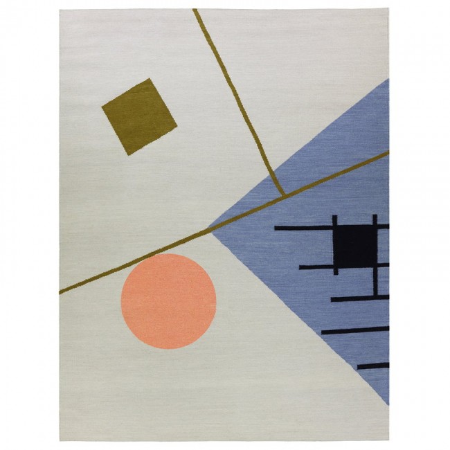 Finarte Zeniitti 러그 140 x 200 cm grey - 블루 FA508-GR-BL-140