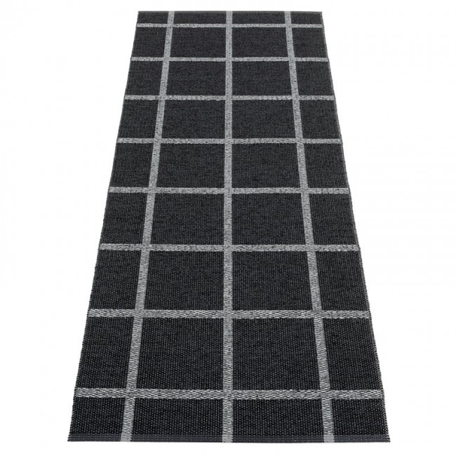 PAPPELINA 파펠리나 Ada 러그 70 x 225 cm 블랙 - granit metallic PEADX722