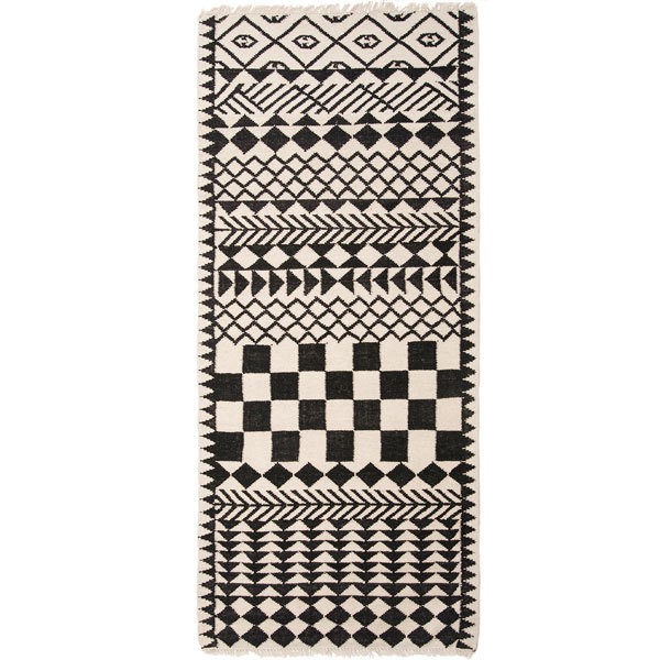 Mums Loves 아프리카 러그 90 x 200 cm MMS02-9020BW