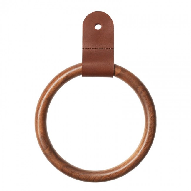 FDB MOEBLER 모블러 Q4 Alle scarf 링 walnut - brown leather FDBQ433110