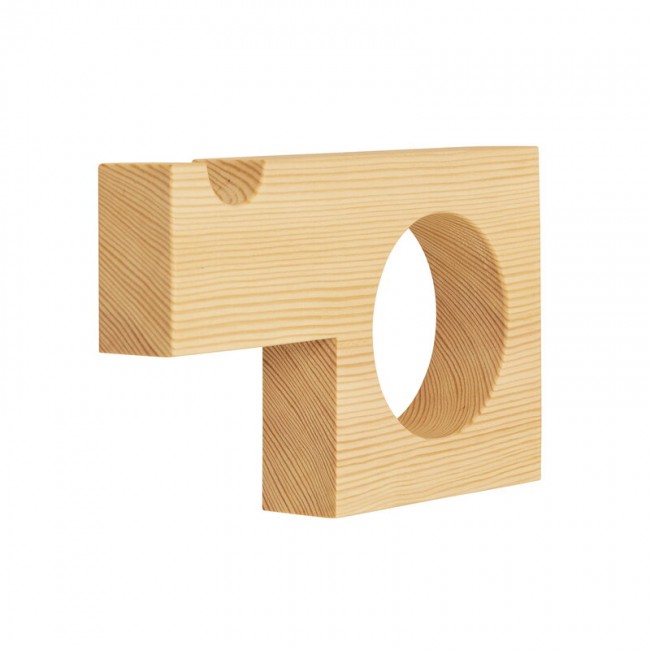 Vaarnii 010 Circle Cut-out wall hook pine VAA301000
