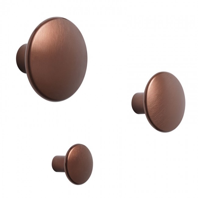 MUUTO 무토 Dots Metal 코트걸이S set of 5 umber MU03516