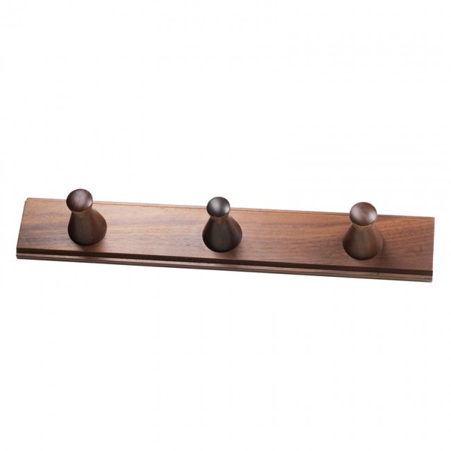 FDB MOEBLER 모블러 Q3 Alle coat rack 3 hooks walnut FDBQ3133110
