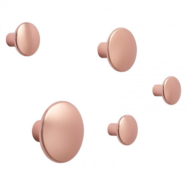MUUTO 무토 Dots Metal 코트걸이S set of 5 로즈 MU03533