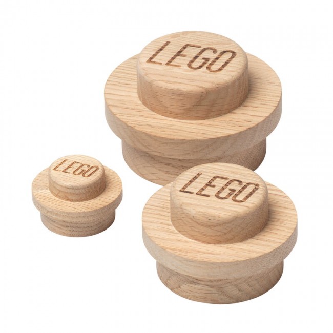 ROOM COPENHAGEN 룸 코펜하겐 Lego Wooden Wall 행거 3 pcs soaped oak LE40160900