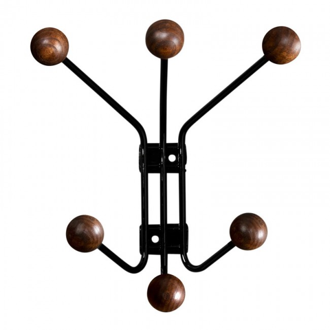 MAZE 메이즈 Bill coat rack XS 블랙 - walnut stained ash MZ500129