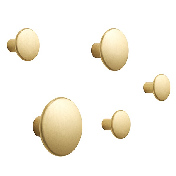 MUUTO 무토 Dots Metal 코트걸이S set of 5 브라스 MU03501