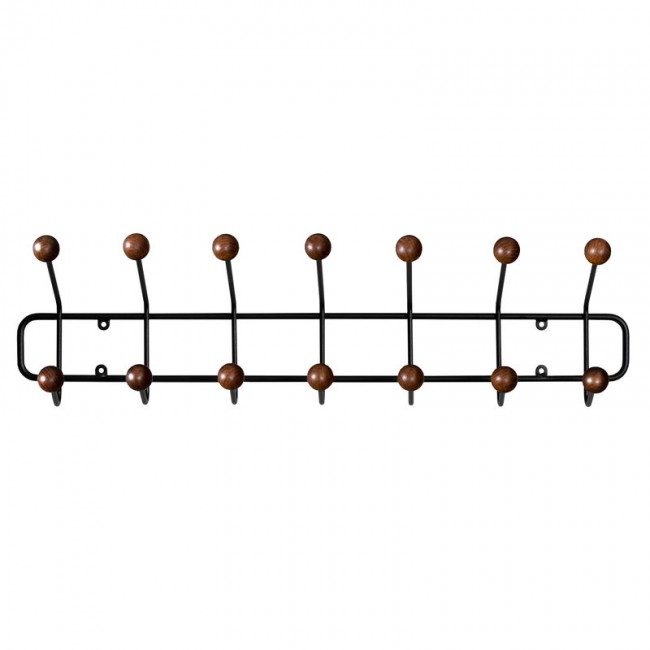 MAZE 메이즈 Bill Horizontal coat rack 블랙 - walnut stained ash MZ501329