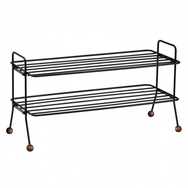 MAZE 메이즈 Bill shoe shelf 블랙 - walnut stained ash MZ503029