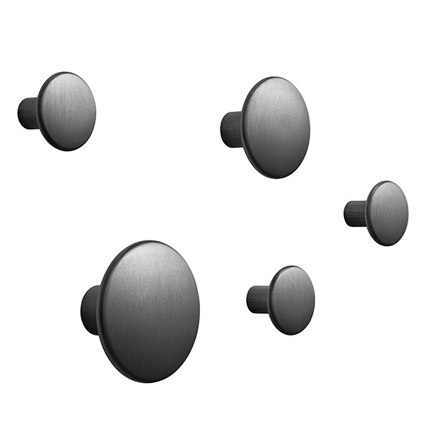 MUUTO 무토 Dots Metal 코트걸이S set of 5 블랙 MU03506