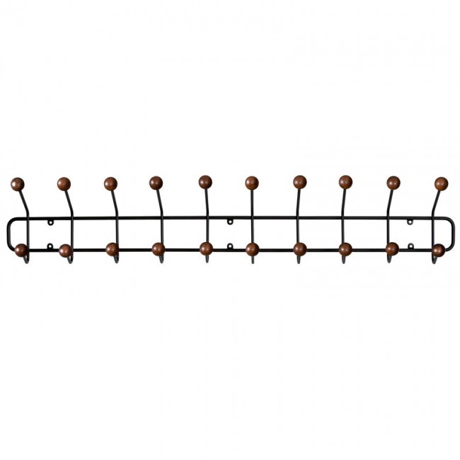 MAZE 메이즈 Bill Horizontal coat rack L 블랙 - walnut stained ash MZ501429