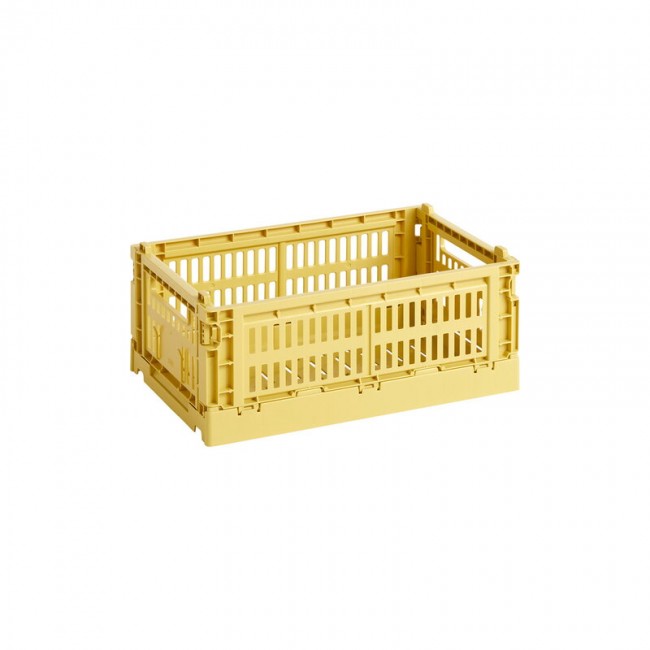 HAY 헤이 Colour Crate S recycled plastic dusty 엘로우 HA541443