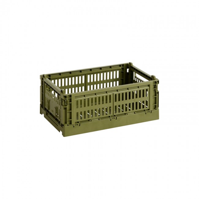 HAY 헤이 Colour Crate S recycled plastic olive HA541452