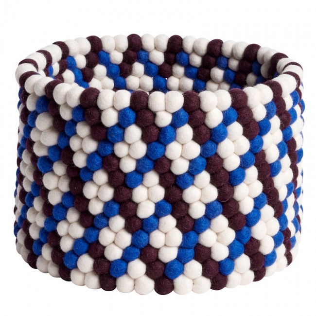 HAY 헤이 Bead basket 40 cm burgundy weave HA508457