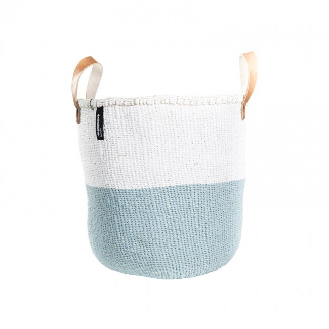 Mifuko Kiondo market basket duo M 화이트 - light 블루 MF1449S-M