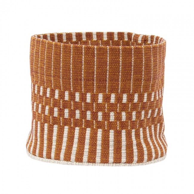 Johanna Gullichsen Helios fabric basket XS brick JGJG-FBXS-N-3042