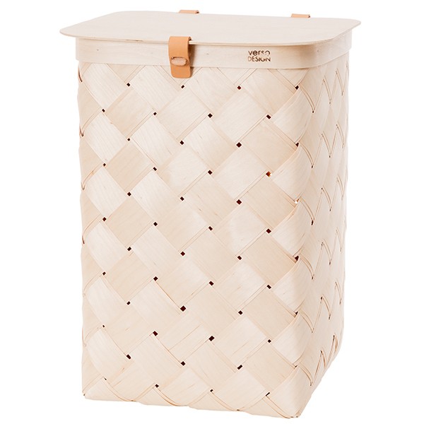 Verso Design Lastu birch basket with lid XL VDWB17-201