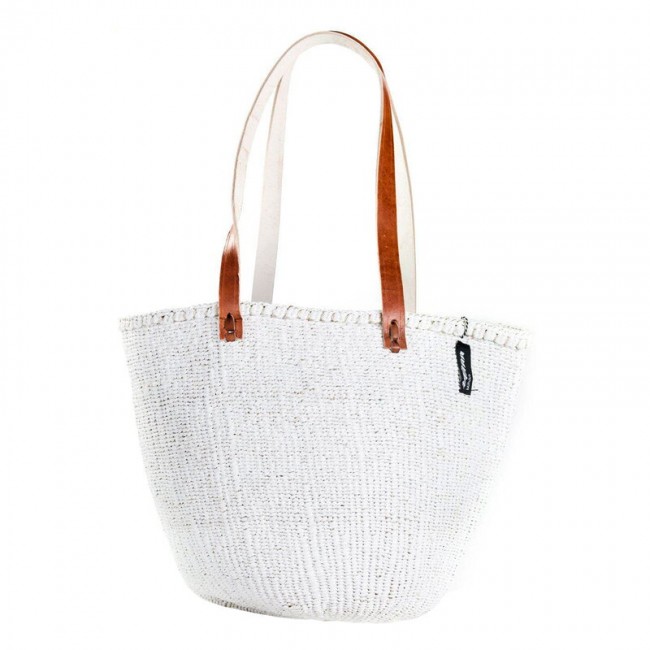 Mifuko Kiondo shopper basket M 화이트 MF1418L-M