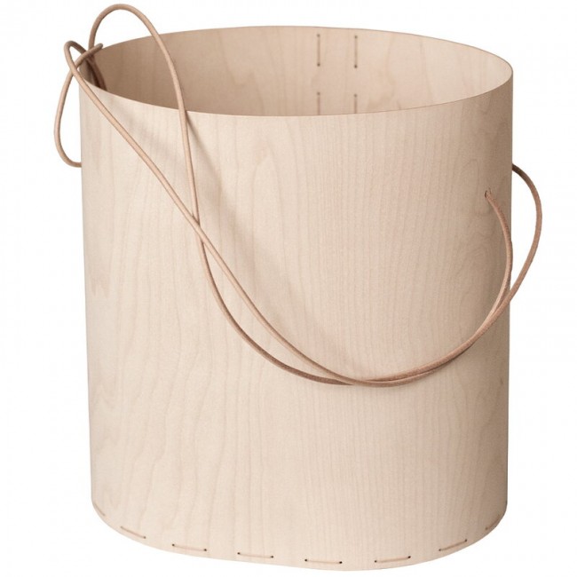 Tuulia Penttila Round basket L strap fro. the 사이드 TU-ROUND-L-HS-K-LN