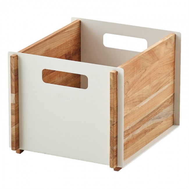 CANE-LINE 케인 라인 Box 수납박스 teak - 화이트 CL5780TAW