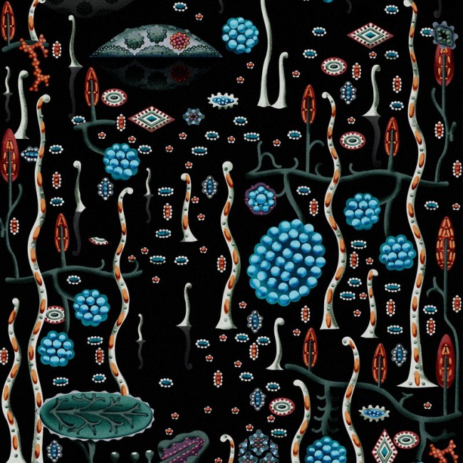 Klaus Haapaniemi 블랙 Lake wallpaper matt coated KH15129