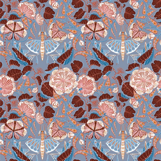 Klaus Haapaniemi 그래스호퍼 wallpaper matt coated KH15121