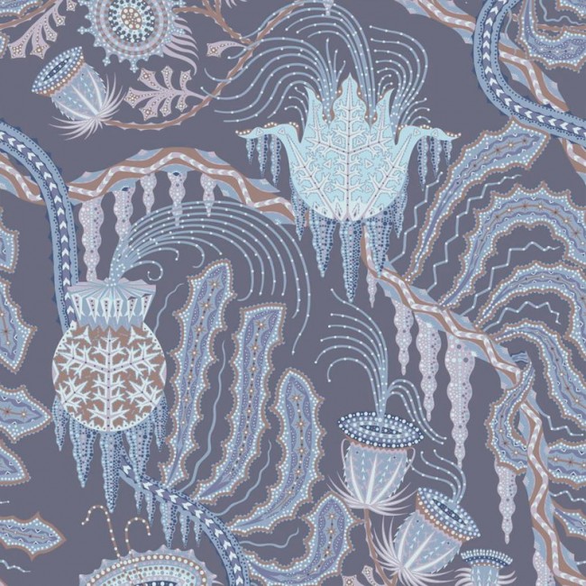 Klaus Haapaniemi Ice PA레이스 블루 wallpaper uncoated KH15128-UNCOATED
