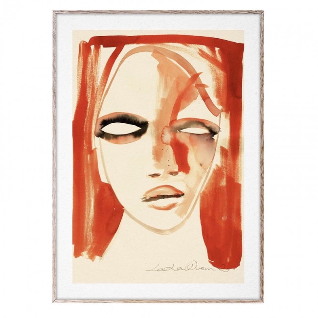 PAPER COLLECTIVE 페이퍼콜렉티브 Red Portrait poster PC15059