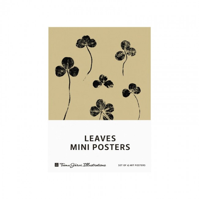 TEEMU JARVI ILLUSTRATIONS TE에뮤 Leaves mini poster set 4 pcs TJ6430065512400