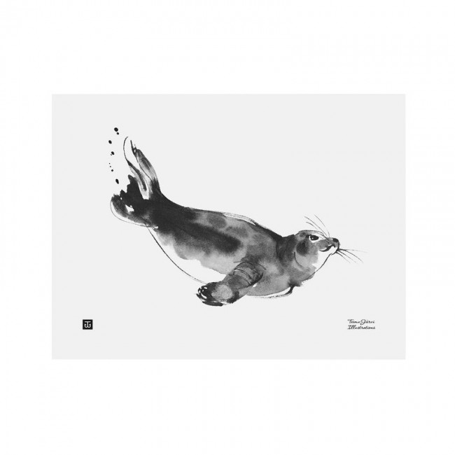 TEEMU JARVI ILLUSTRATIONS TE에뮤 링ED Seal poster 30 x 40 cm TJPoSRG-RS2