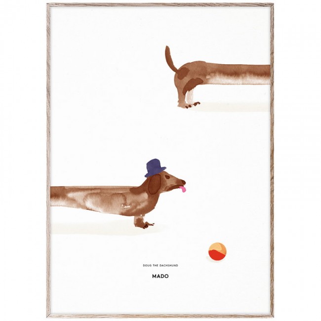 MADO 마도 Doug the Dachshund poster 50 x 70 cm DOM1127