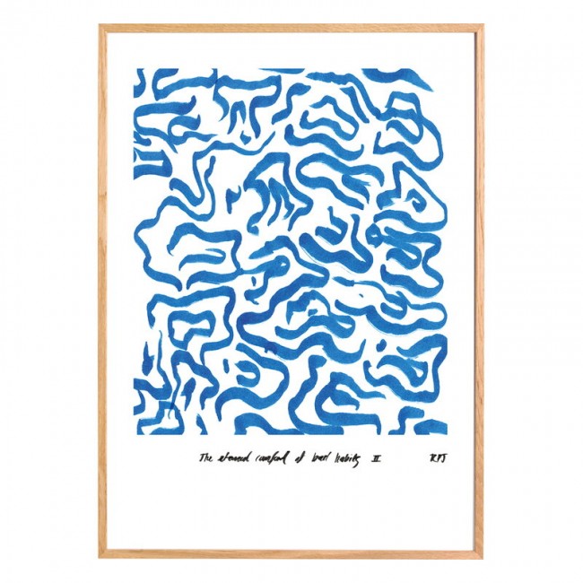 PAPER COLLECTIVE 페이퍼콜렉티브 Comfort - 블루 poster PC17009