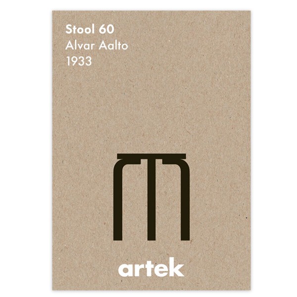 ARTEK 스툴 60 poster Artek Stool 60 poster 09479