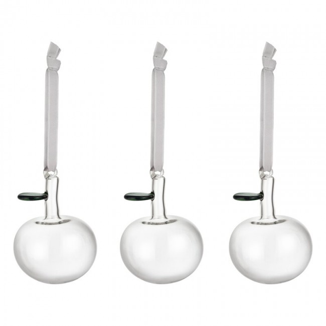 IITTALA 이딸라 글라스 apple 3 pcs clear II1059739