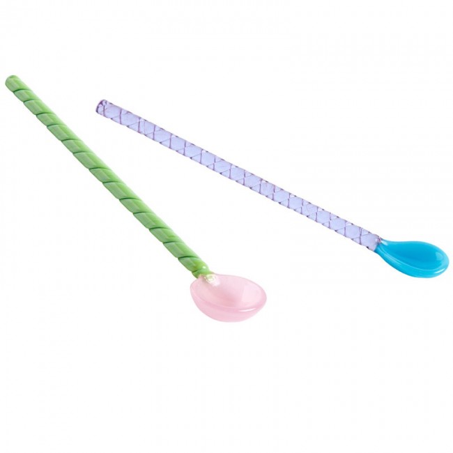 HAY 헤이 글라스 스푼 Twist 2 pcs HA541012