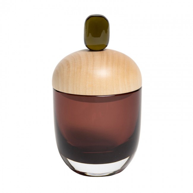 Katriina Nuutinen Lyyli box 미디움 aubergine - olive KN100224-5