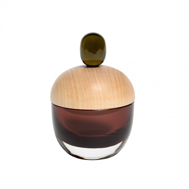 Katriina Nuutinen Lyyli box small aubergine - olive KN100223-5